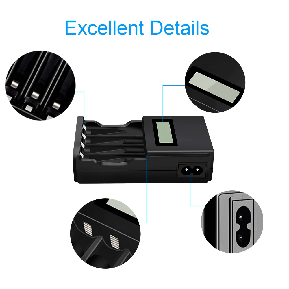 CITYORK 1.2V AA+AAA rechargeable batteries AA 3000mAh AAA 1100mAh aa 2A Battery aaa nimh battery and LCD 1.2V AA AAA Charger