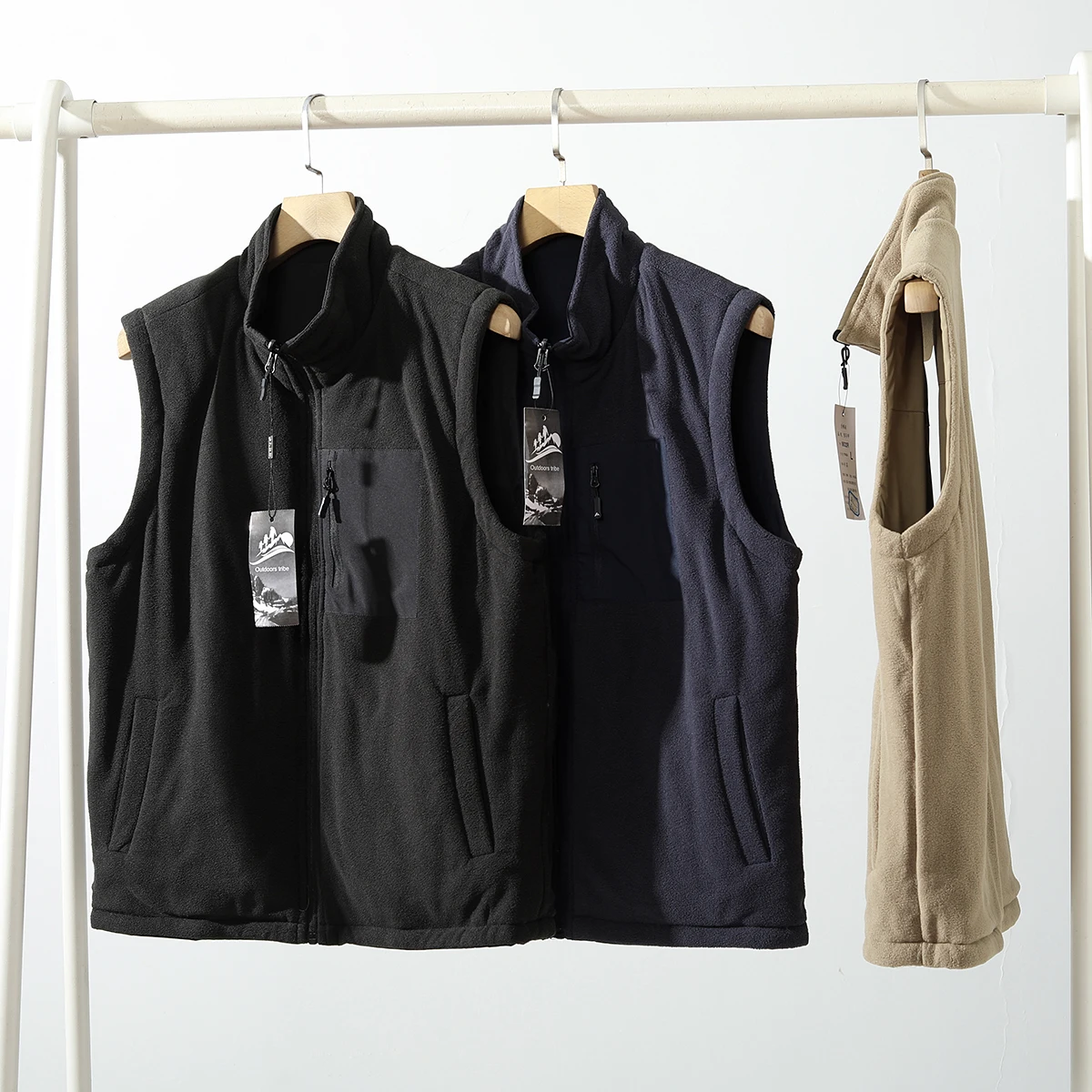 

Мужская двусторонняя носимая легкая теплая Fce Thiened воротник-стойка рабочая одежда повседневный жилет Faion Urban Sle Youth