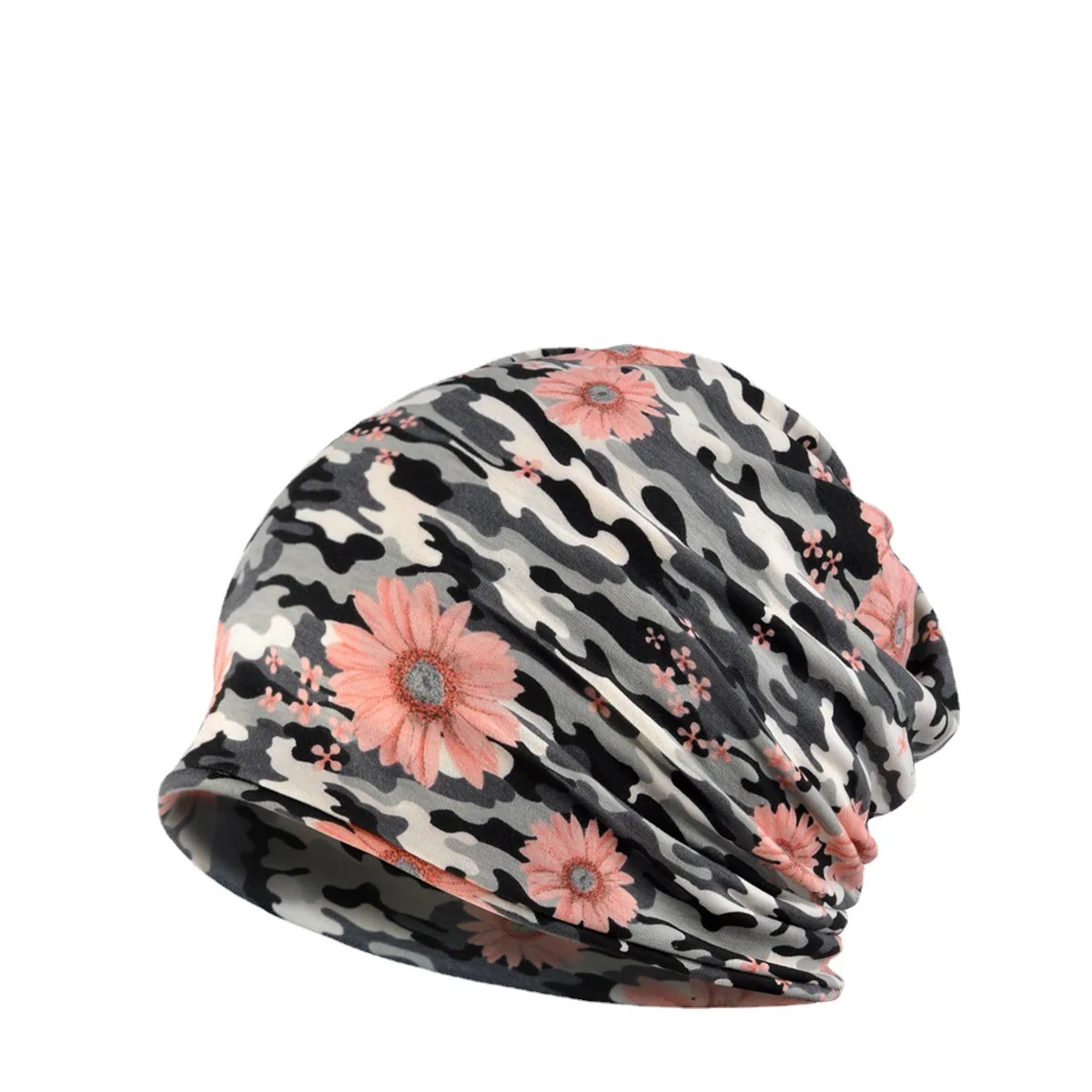 

Women Beanie Camouflage Sports Headscarf Autumn Winter Hats For Women Skullies & Beanies Turban Hat Female Headgear Baggy Cap