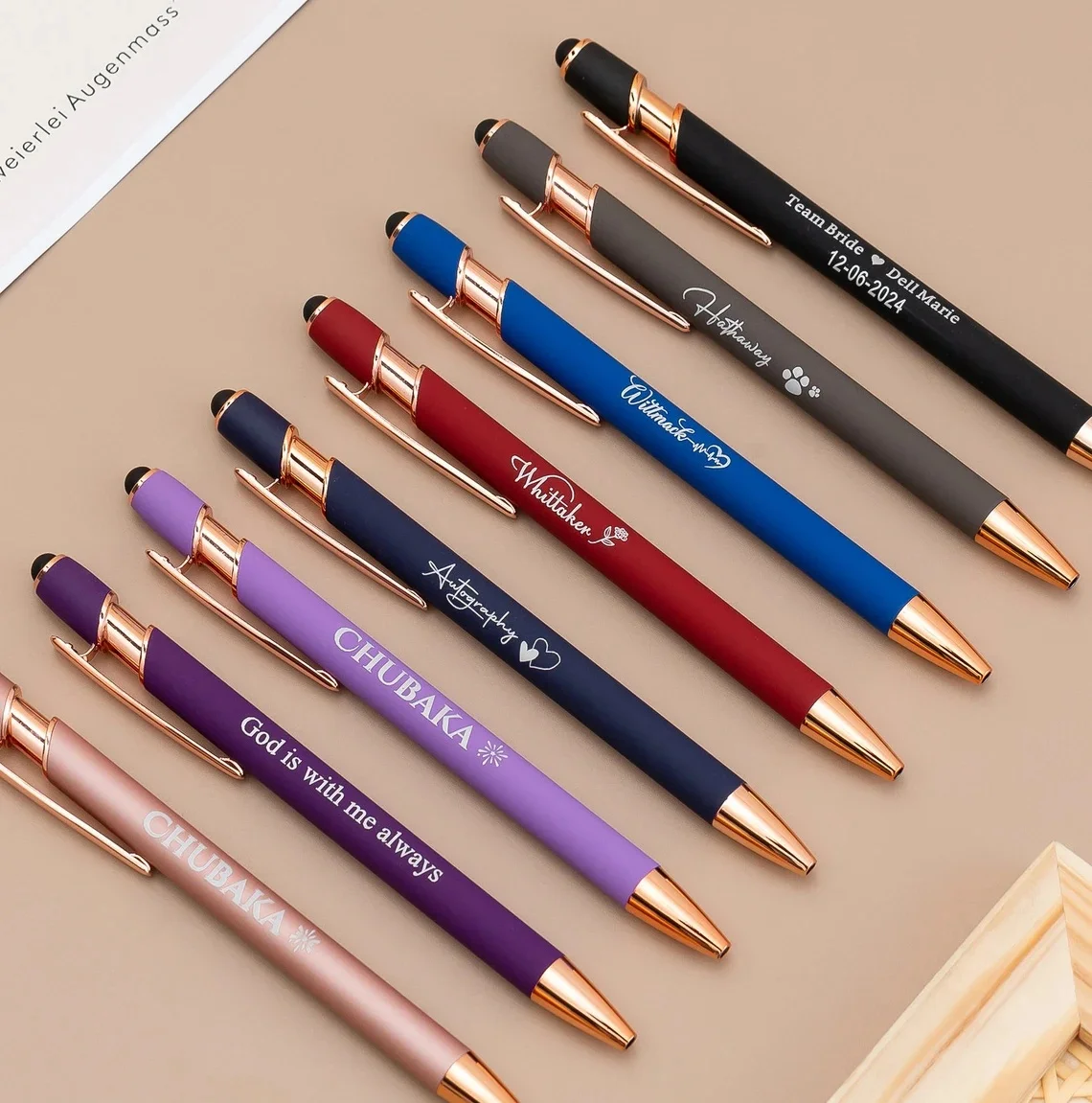 

Personalized Business Pens,Bulk Custom Name Pens,Gifts for Teachers,Gift for Her,Anniversary Gift,Custom Wedding Gifts,Gifts