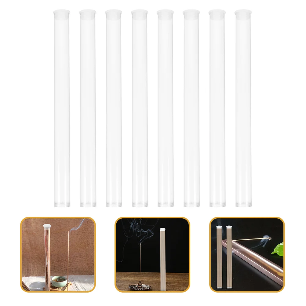 Incense Stick Storage Transparent Tube Plastic Home Acrylic Holders Sandalwood Fragrant