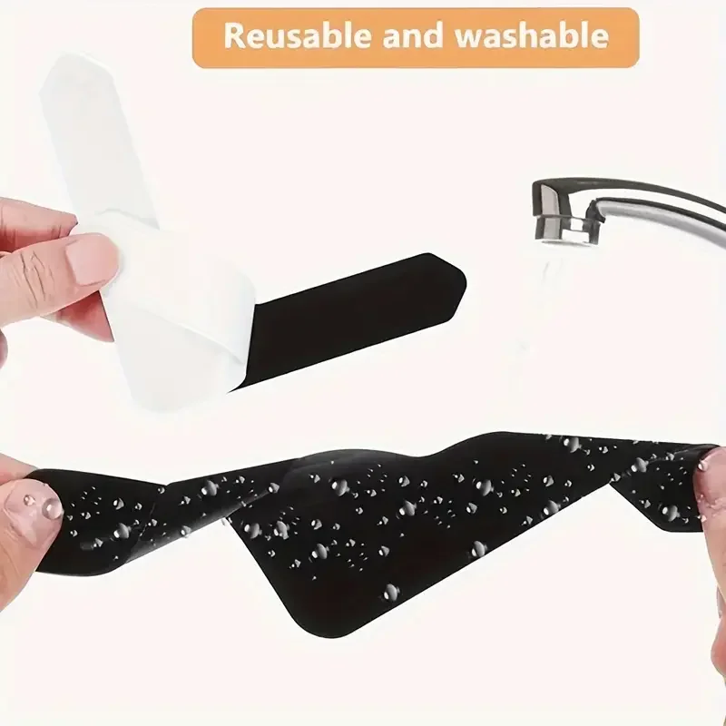 ملصقات سجادة غير قابلة للانزلاق وقابلة للغسل، وسجاد زاوية من الخشب الصلب، تمنع حركة السجاد والأنابيب، وملصقات السجاد على شكل حرف U #4