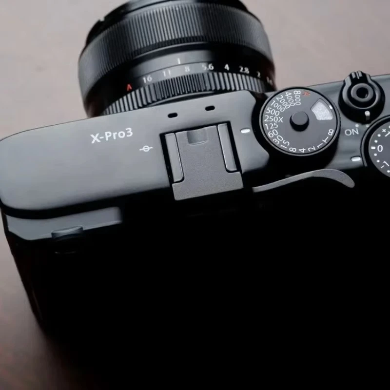 Metall-Handgriff mit Daumenauflage für Fujifilm Fuji X-Pro3 Xpro2 X-Pro Kamera, Handgriff mit Lederschutz – Detail 9