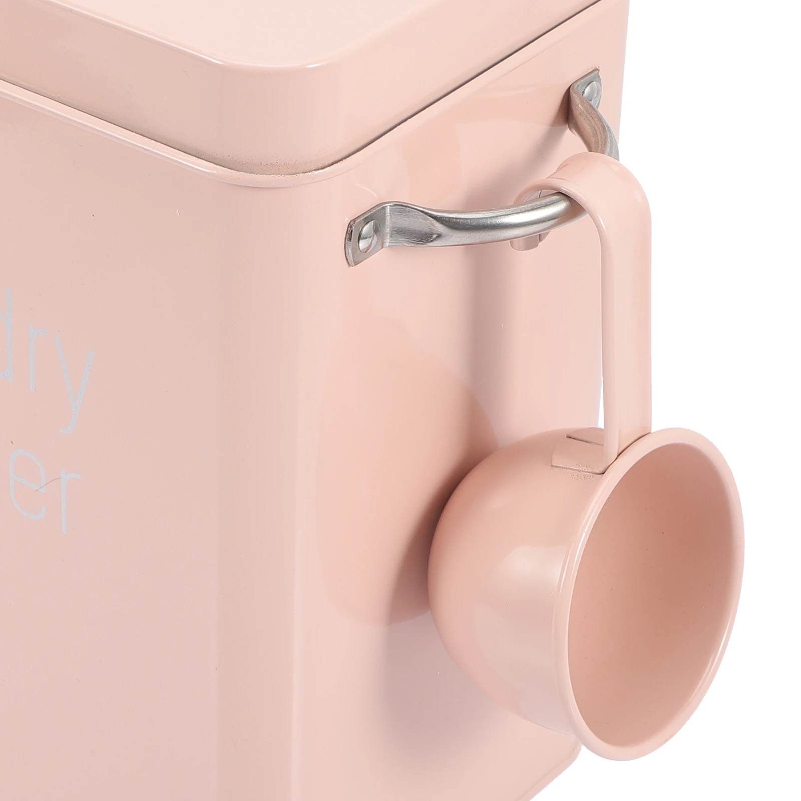 

Iron Laundry Powder Bucket Storage Bin Lidded Portable Metal Holder Anti Moisture Home Supplies Fits Any Style Laundry
