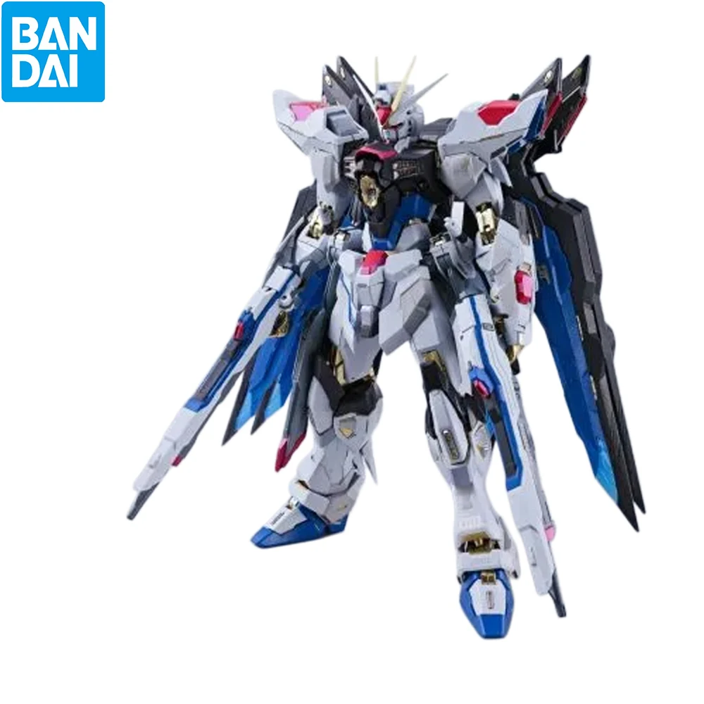 

Bandai METAL BUILD Strike Freedom Gundam Revive Ver Alloy Posable Figure SEED Destiny Collectible Desktop Display Gift Toy