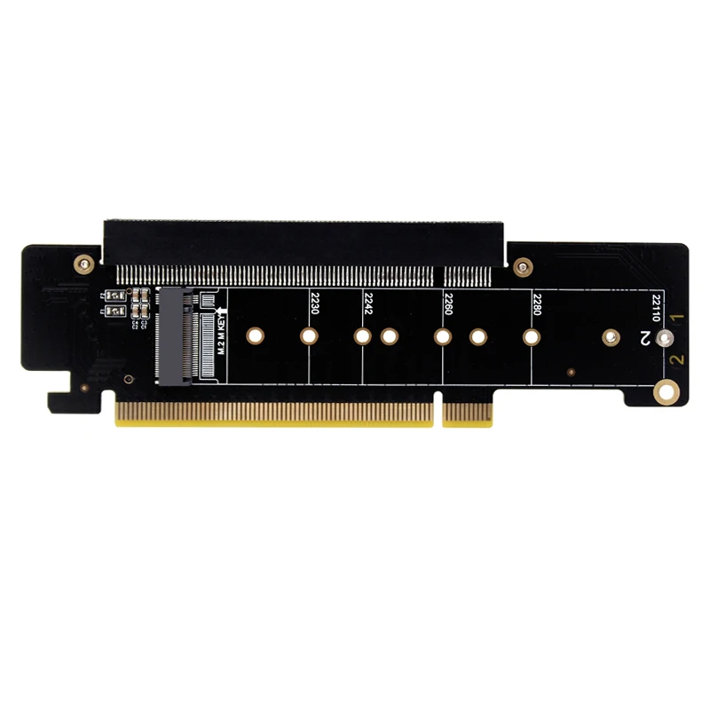 Imagem -04 - Pci Express 4.0 X16 para Slot X16 Portas M.2 Nvme Pci-e Split Vroc Card Chave m Nvme Cartão Raid para 2230 2242 2260 2280 22110 Ssd m2