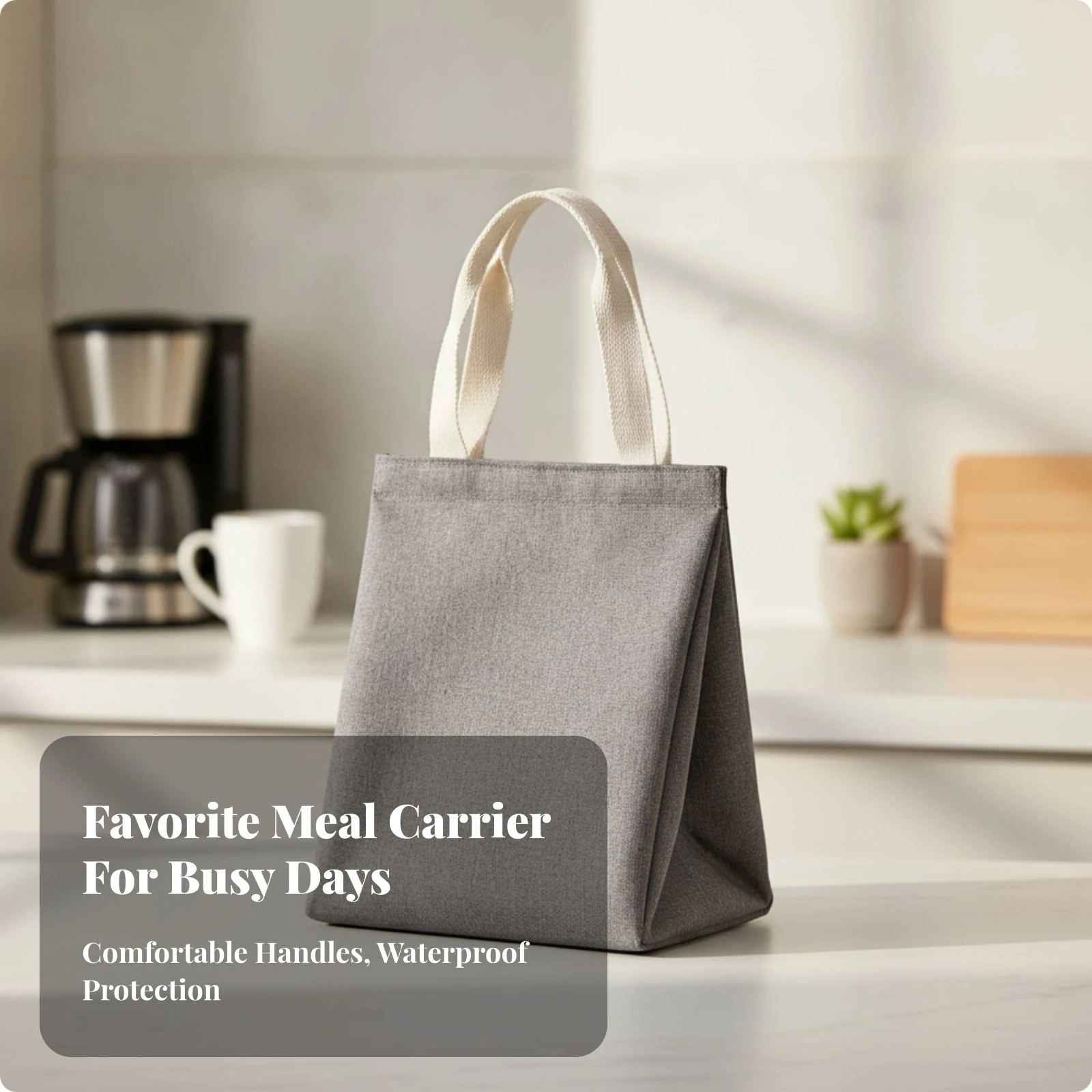 Lunch Bag with Aluminum Foil Interior Waterproof Insulated Lunch Bag Reusable Thickened Insulation for Work Commutes