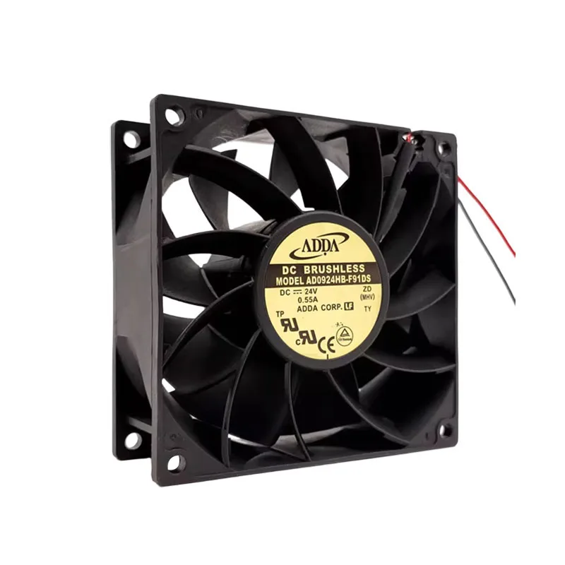 ORIGINALE AD0924HB-F91DS 24V 0,55A 9038 90*90*38mm NUOVO RADIATORE VENTOLA DI RAFFREDDAMENTO