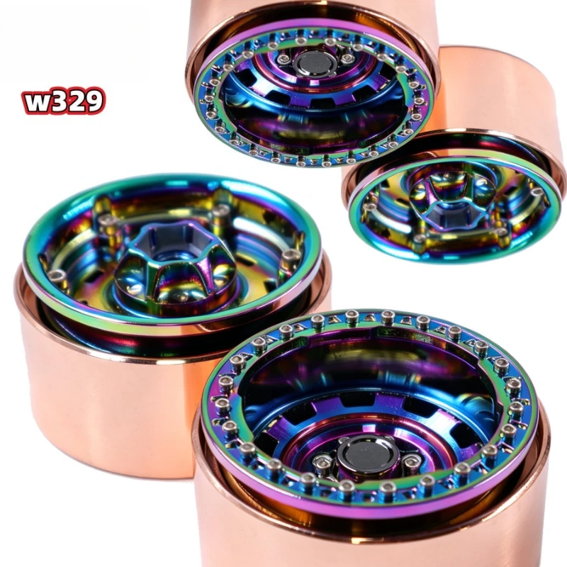 1.9-inch Metal Weighted Beadlock Wheels Gen 3 for RC Crawler Fit TRX4 SCX10 4WD Off-Road RC Crawler Car Upgrade Parts Model W329