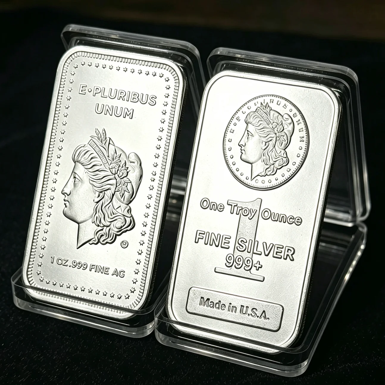 1 Oz Morgan Silver Bar non-magnetic US Precious Metals Exchange Bar Badge Square Coin Collection Decoration Art Crafts Gift