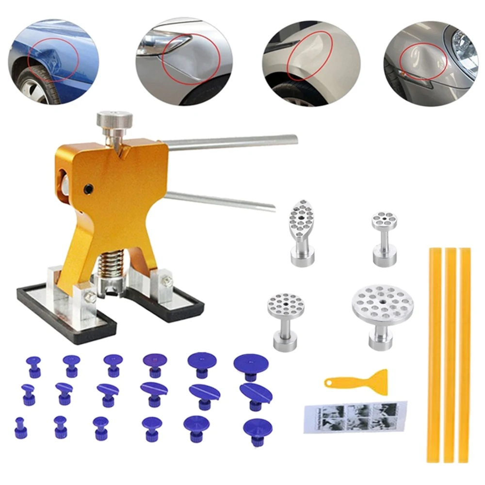 

1Set Car Dent Puller Repair Tools Hail Remover Bodywork Repair Tool Dent Dings Repair Lifter Tools