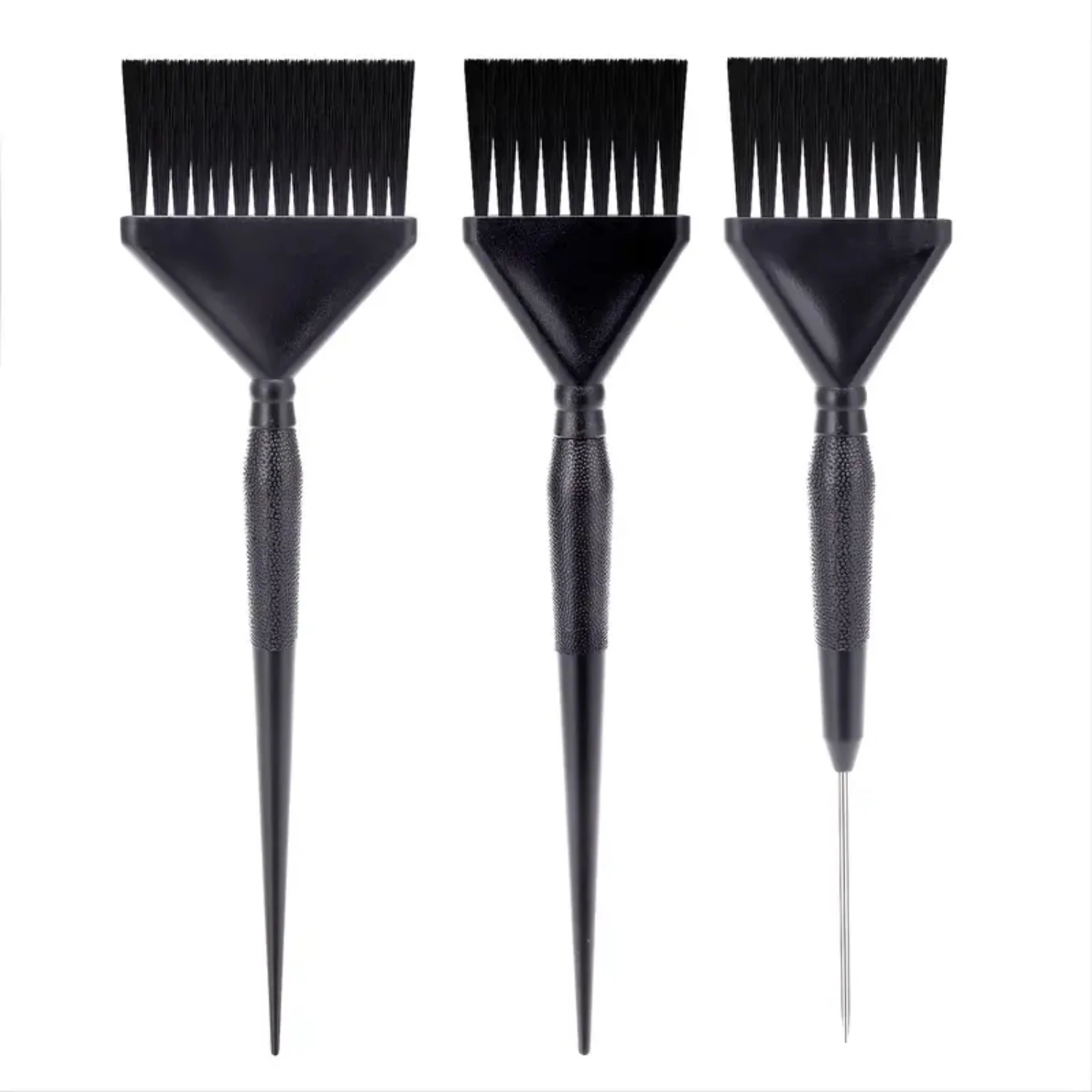 Hair Dye Brush Set - Color Brushes Bulk - 3 Pack (Black)