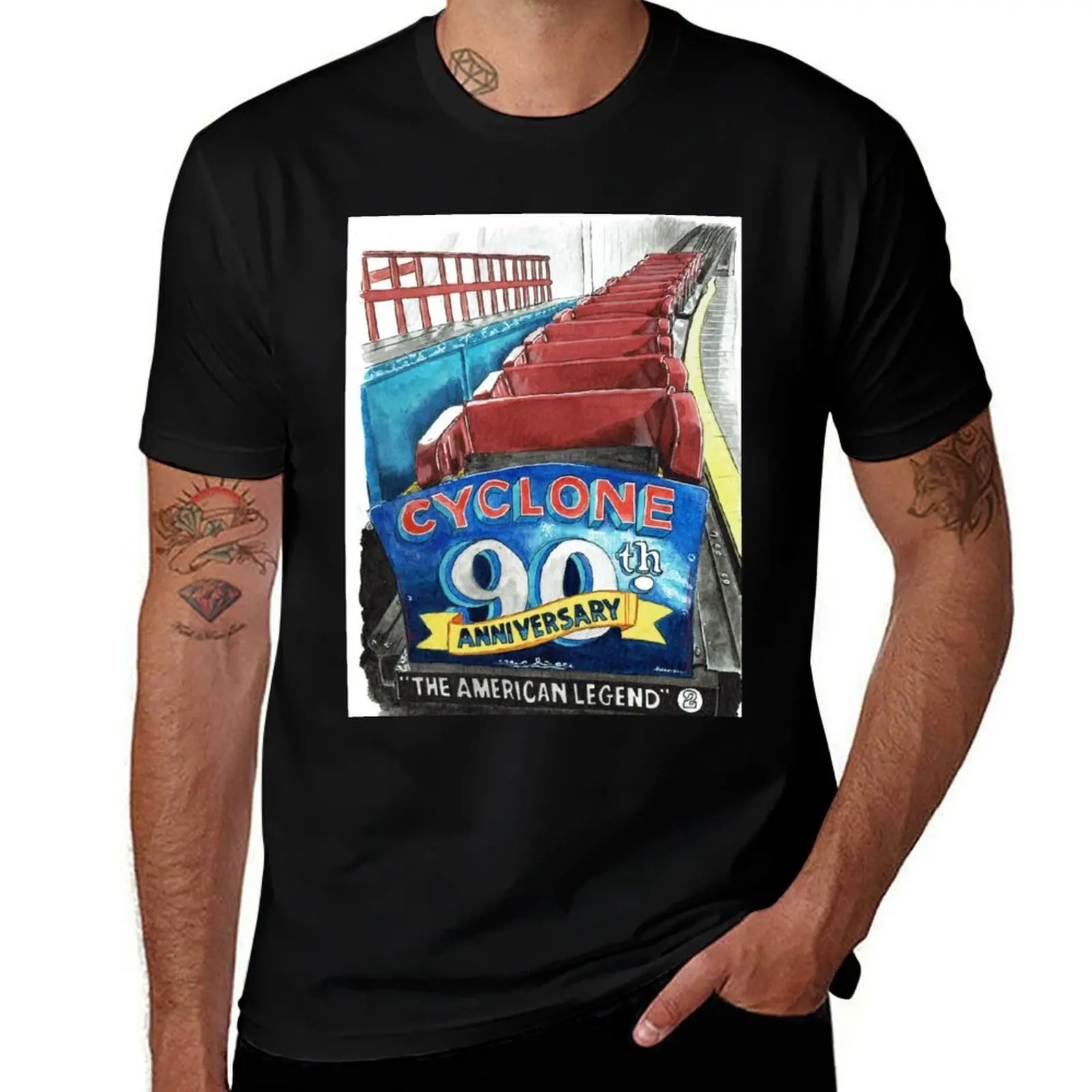 Cyclone Luna Park Coney Islands T-Shirt Modern Style Print T-Shirt