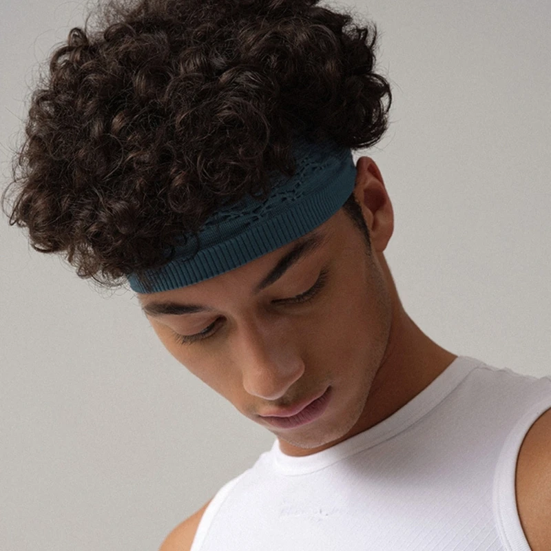 

Wide Knitting Fitness Headband Moisture Control Nonslip Stretchy For Men Women Running Gym Outdoor Activity