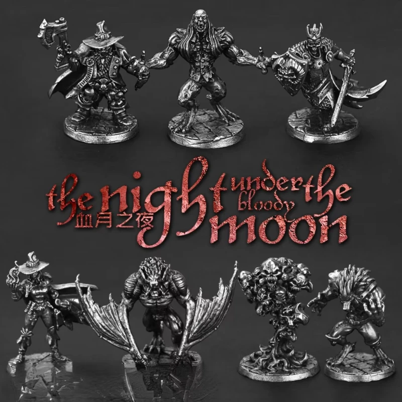 Cupronickel Dämon Skelett König Krieger Statue Action-figuren Miniatur Modell Spielzeug Dekoration Beliebte Spiel Charakter Statue