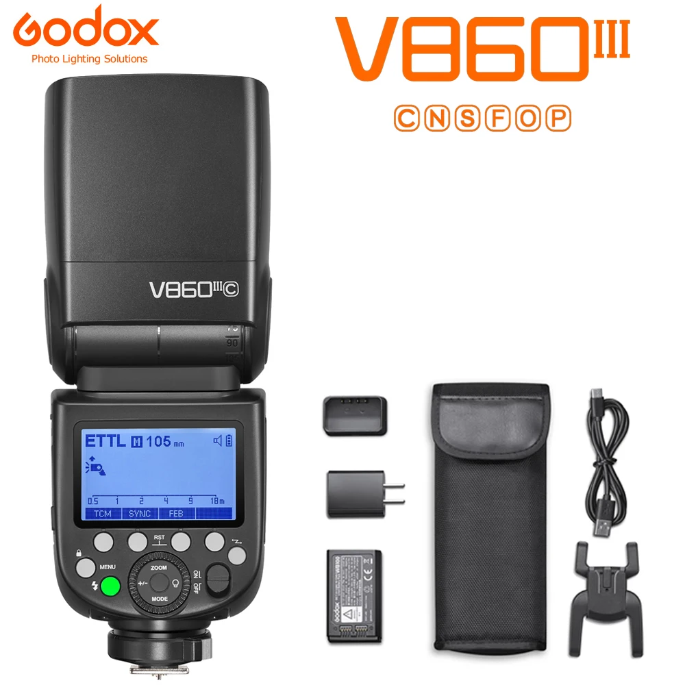 

Godox V860III TTL HSS 2.4G Speedlite V860III-C V860III-N V860III-S Flash pour appareil photo Canon Sony Nikon Fuji Olympus Penta