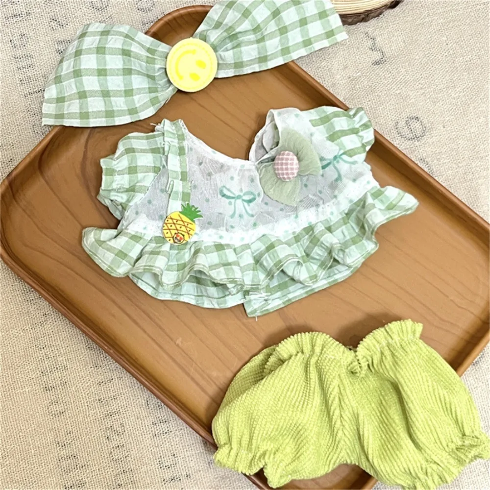 New 20cm Cotton Suspender Pants Suspender Pants Doll Clothes Doll Miniature Dress Suit Clothing Set Girl Accessories