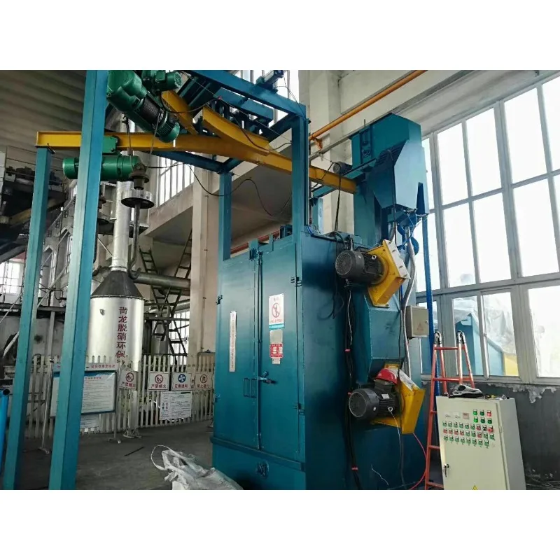 ISO/CE Certified Automatic Double Hook Shot Blasting Machine Energy Saving High Productivity Hook Type Shot Blasting Machine