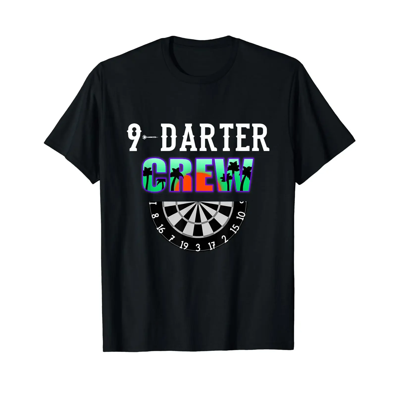9 Darter Crew Ninedarter Dartboard T Shirt vintage Washed Stretched Stylish Casual Top For Everyday Wear Soft Breathable Unisex