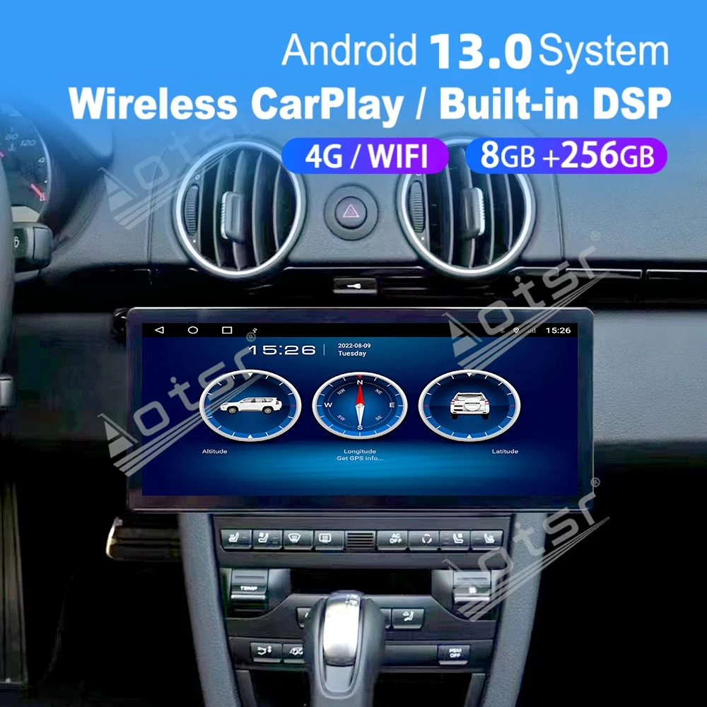 

8 Core Upgrade Android Car Multimedia Automotive Stereo Radio For Porsche 911 Cayman 718 2003~2012 GPS Navigation WIFI Head Unit
