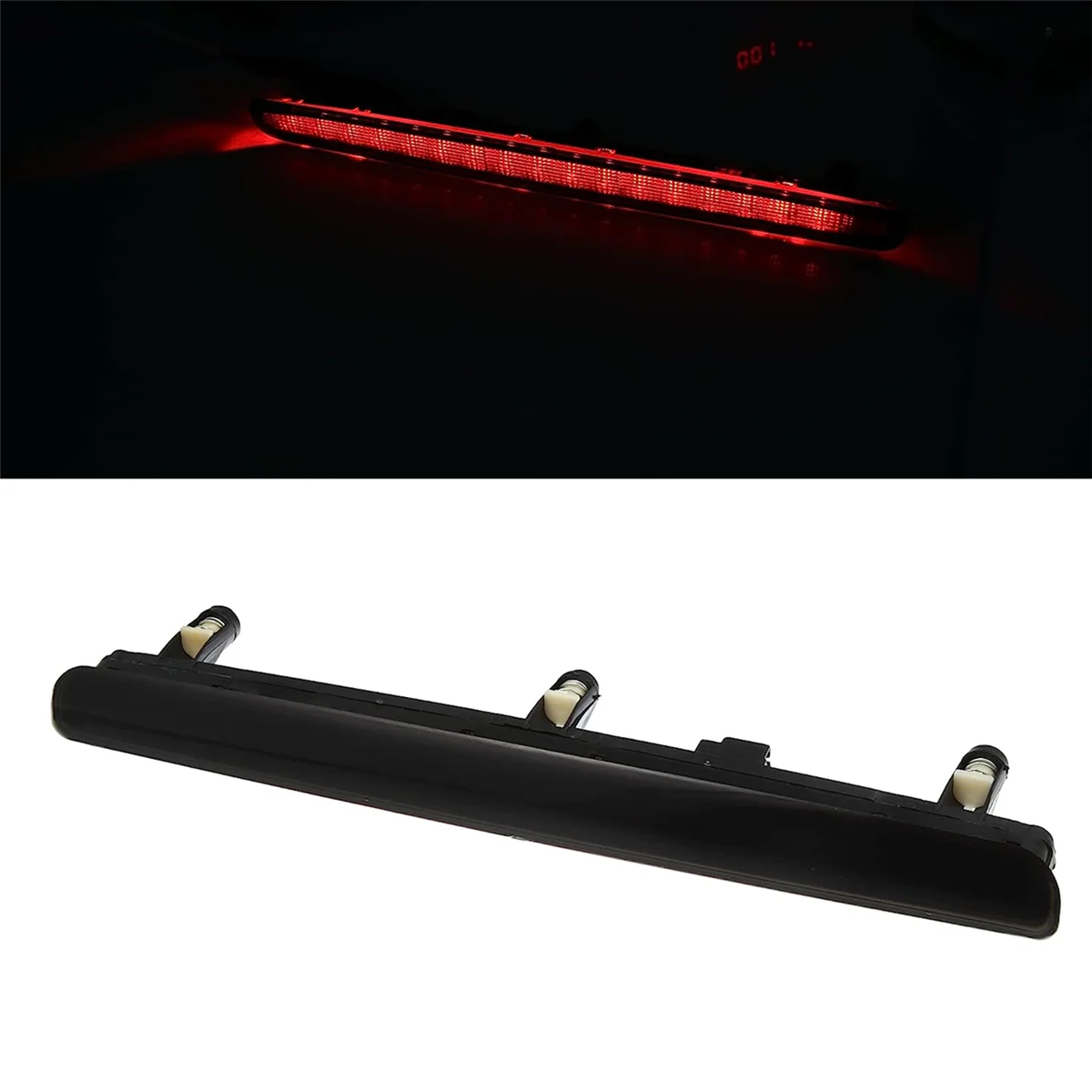 Muslimhigh Position luce freno luce di segnalazione a LED luce stroboscopica accessori per auto per Volkswagen Audi Seat Black