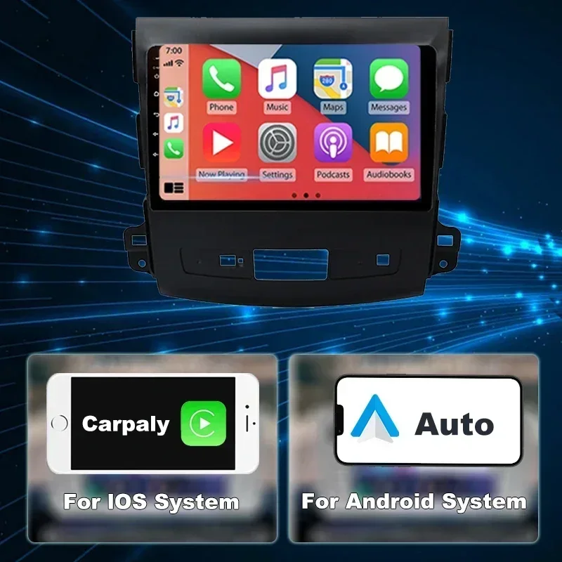 راديو سيارة SPTON لأوتلاندر ميتسوبيشي Xl 2 2005-2013 لسيتروين C-Crosser 1 2007-2013 نظام تحديد المواقع أندرويد لبيجو 4007 2007-2012 #2