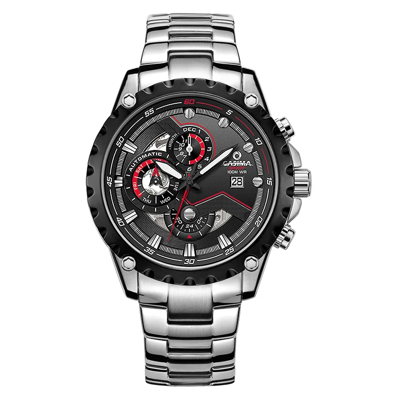 CASIMA Couple Watches Multifunctional Mechanical Watch for men, Luminous Wristband, Waterproof, Model ST-8211-1017