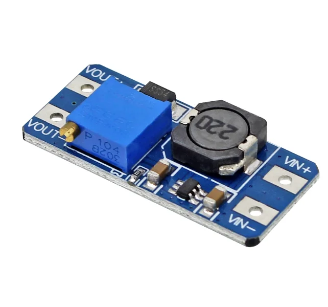 DC-DC وحدة طاقة معززة قابلة للتعديل 2A لوحة تعزيز MT3608 جهد واسع 2-24 فولت تحويل 5/9/12/-28 فولت #4