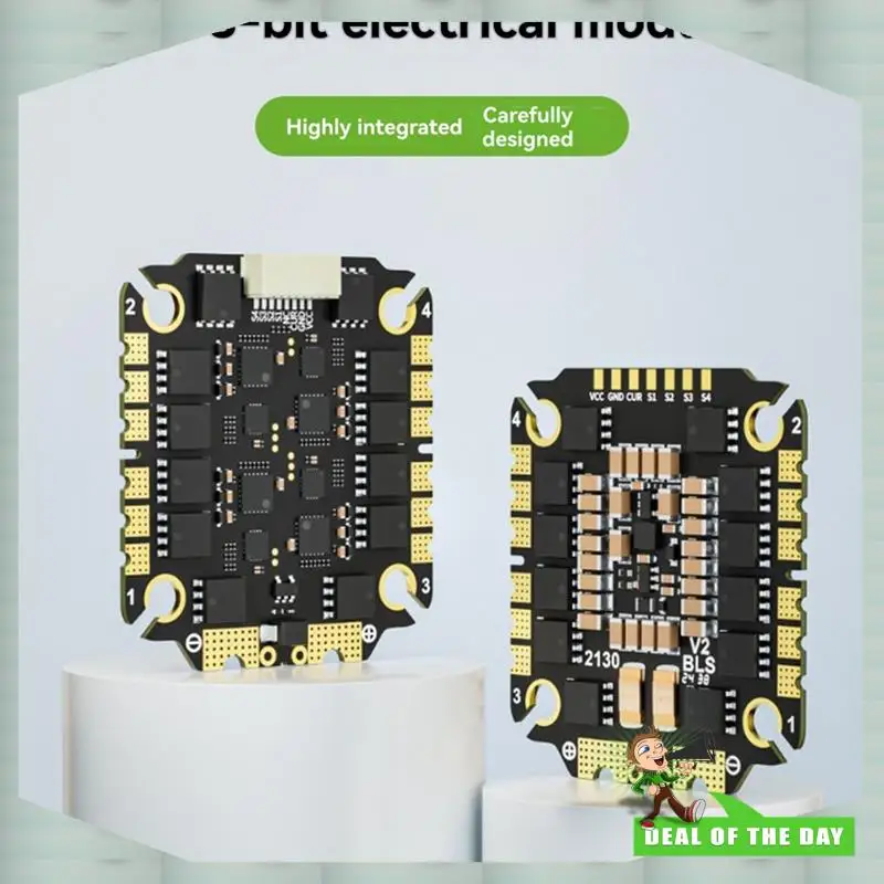 

24-часовая доставка AA08-3065AM32 3-8S FPV 4-в-1 ESC 32 бит 65A 3065 V2 AM32 4-в-1 ESC Cross-Country ESC