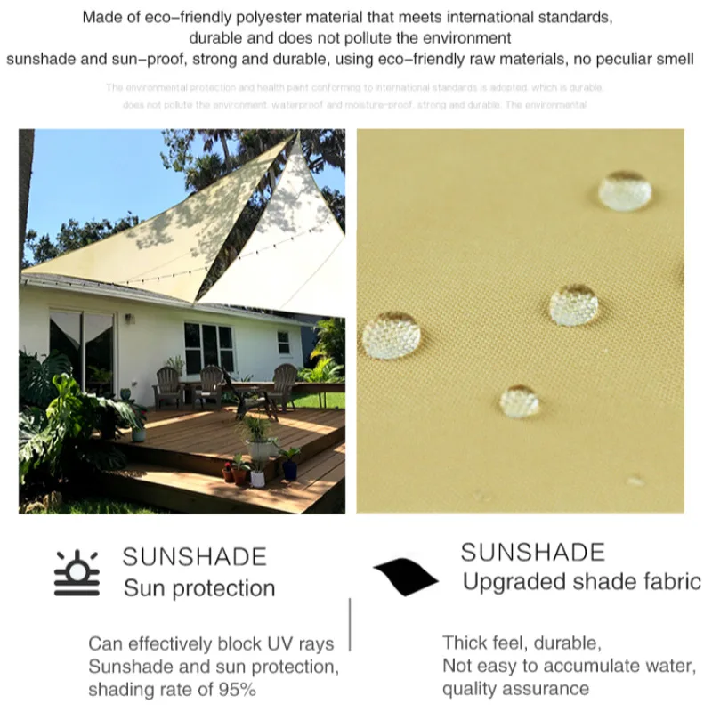 UVBlocking Sun Sail Enjoy Your Backyard Pool without Worrying About Harmful Rays