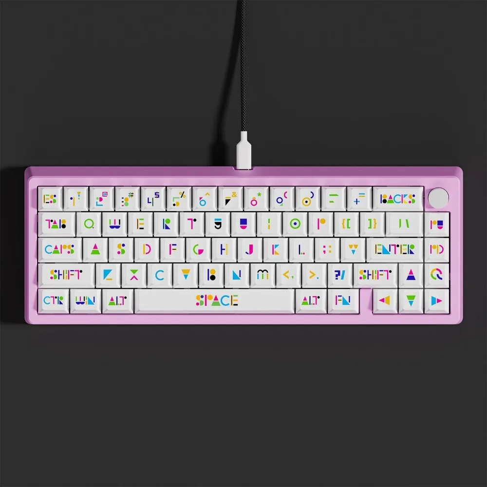 126 Keys Keycaps Cherry Height PBT Thermal Sublimation DIY For 61 87 98 100 104 108 Keys Mechanical Keyboard