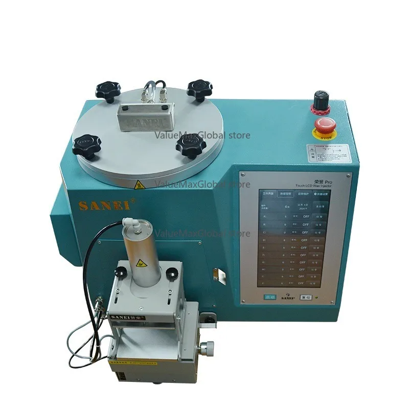 Jewelry Mold Casting Vacuum Wax Machine | Semi-automatic, Touch Screen Digital Display & Auto Clamp