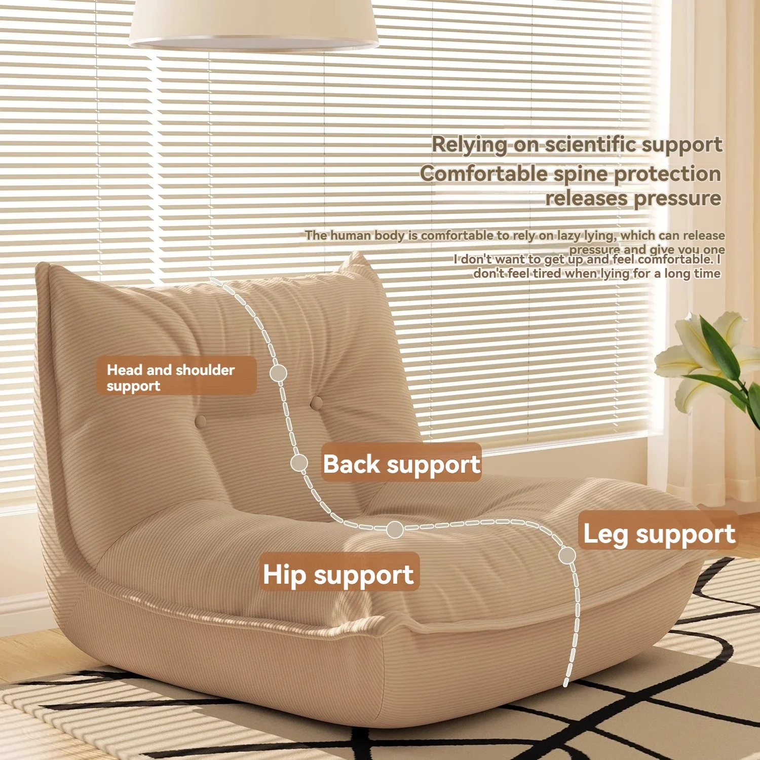 لصالون Canapé Hiver Paresseux صالون Personne Seule Siileg Balcon Chambre Tissu #4