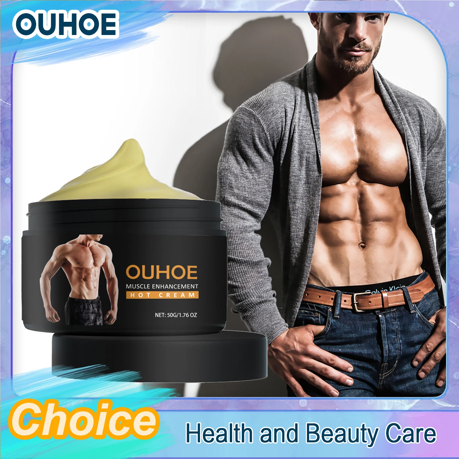 

Muscle Cream Body Building Cellulite Firm Fat Burn Workout Enhancer for Thighs Abdominal Weight Loss Slimming Massage Hot Cream