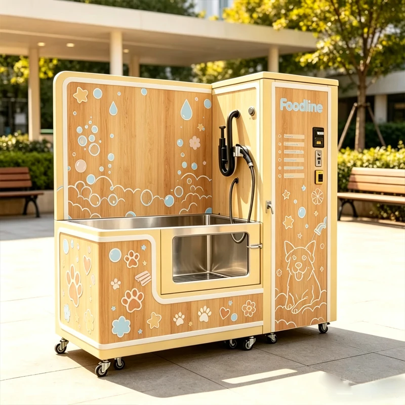 Self Service Pet Cleaning Machine Automatic Dog Bath Wash Station Easy Operation Unmanned Pet Grooming Equipment Customized