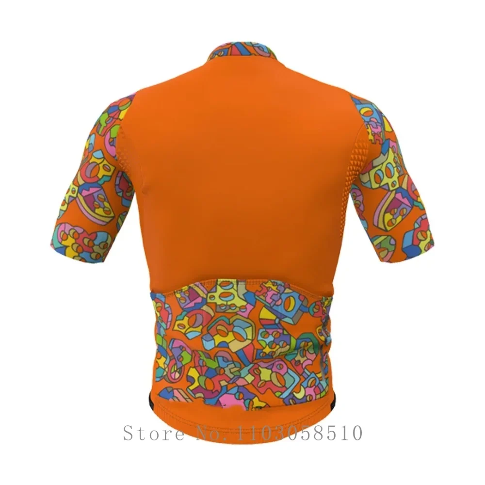 

Slopline Summer Cycling Jersey Short Sleeve Shirt Lightweight Breathable Quick Dry Zipper Jersey Men Cycling Clothing UPF50+