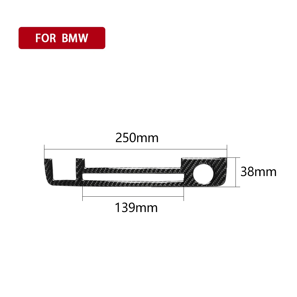 ملحقات السيارة من ألياف الكربون الحقيقية غطاء وحدة التحكم المركزية ملصق لسيارات BMW 3 Series E46 1998 1999 2000 2001 2002 2003 2004 2005