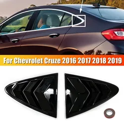 For Chevrolet Cruze 2016 2017 2018 2019 Rear Window Louver Shutter Cover Side Vent Trim Windshield Cover Car Accessories