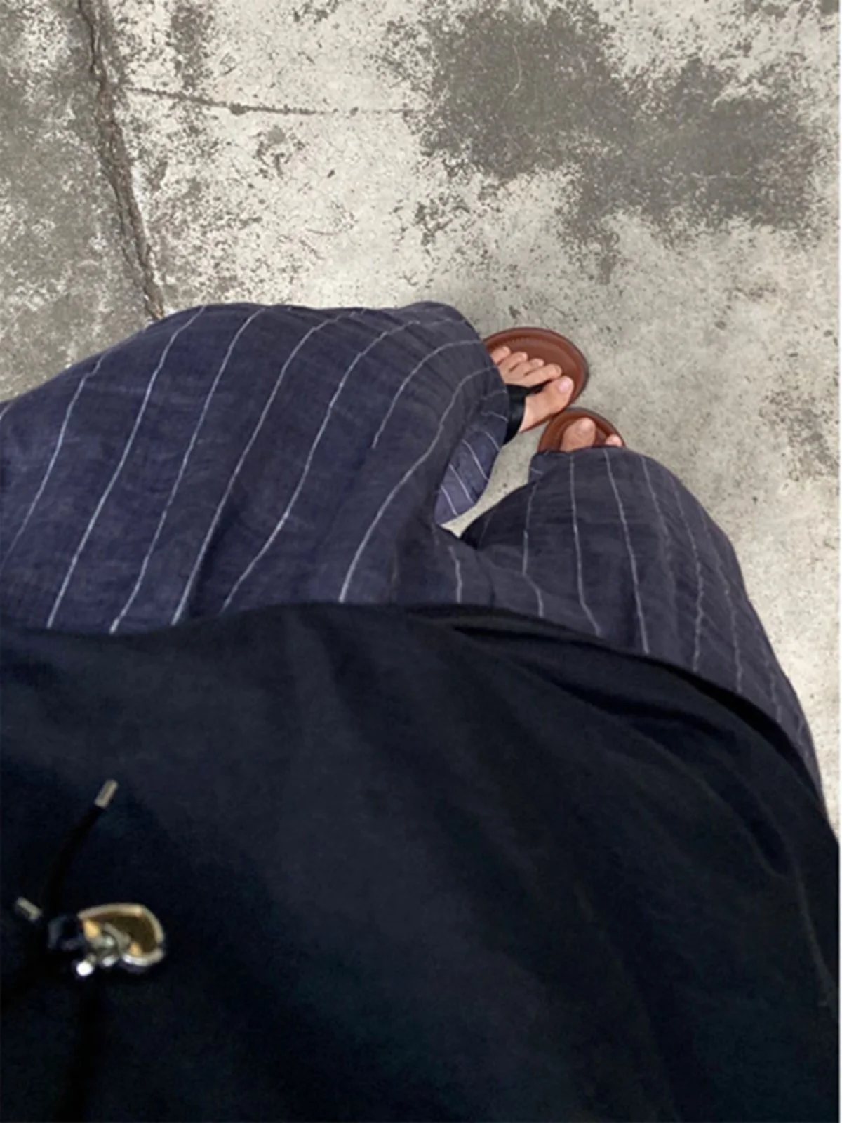 Hohe Taille Breite Bein Hosen frauen Casual Lose Sommer Vertikale Streifen Walking Hose Koreanische Sle Dünne Material Lange Hosen