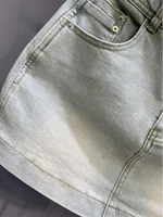 High Waist Slimming Denim  Skirt Women's Loose Versatile Casual f-length Bodycon Skirt Summer 2025 Korean Sle - Image 4