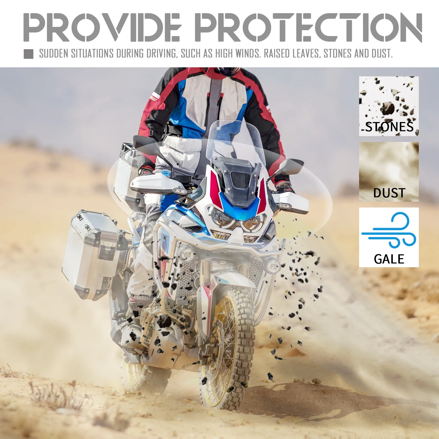 Handguard Hand Guard Screen Shield Cover For Honda Africa Twin Adventure Sports 2020 2021 2022 2023 2024 X-ADV 750 2021