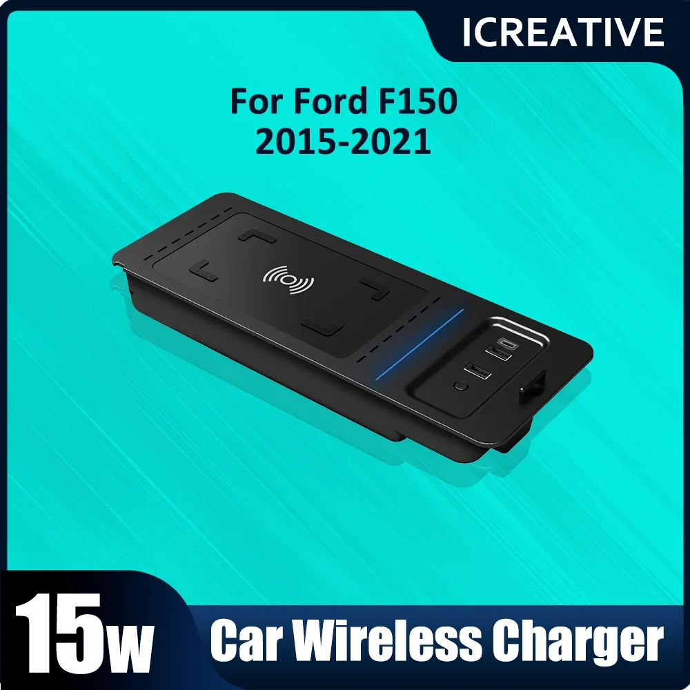 

Для Ford F150 F-150 Lobo CS 3500 Raptor 2015-2020 автомобильное беспроводное зарядное устройство для телефона быстрое зарядное устройство пластина коврик автомобильные электронные аксессуары