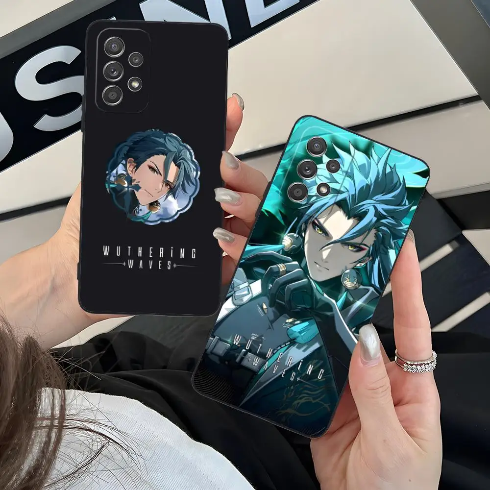 Wuthering Waves Jiyan Phone Case for Samsung Galaxy M55 54 42 35 34 33 32 23 22 15 14 13 12 F55 5G Colour Cover Pretty Luxury