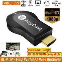 M2 Plus 1080P HDMI-compatble TV Stick WIFI Display TV Dongle Receiver Anycast Dlna Share Screen For IOS Android Miracast Airplay