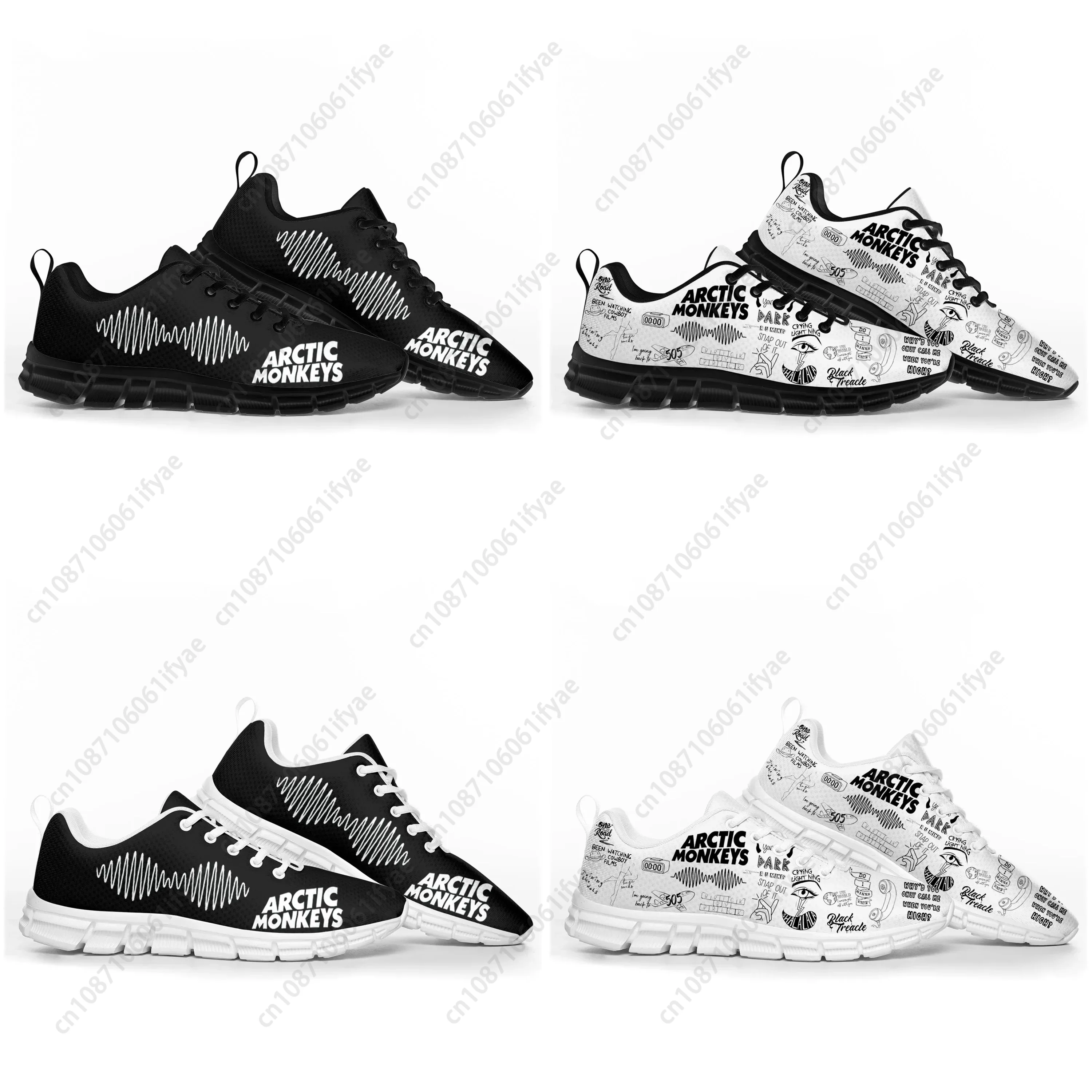 

Arctic Monkeys Rock Band Pop Sports Shoe Mens Womens Teenager Breathable Lace-up Sneakers Casual Custom High Quality Couple Shoe