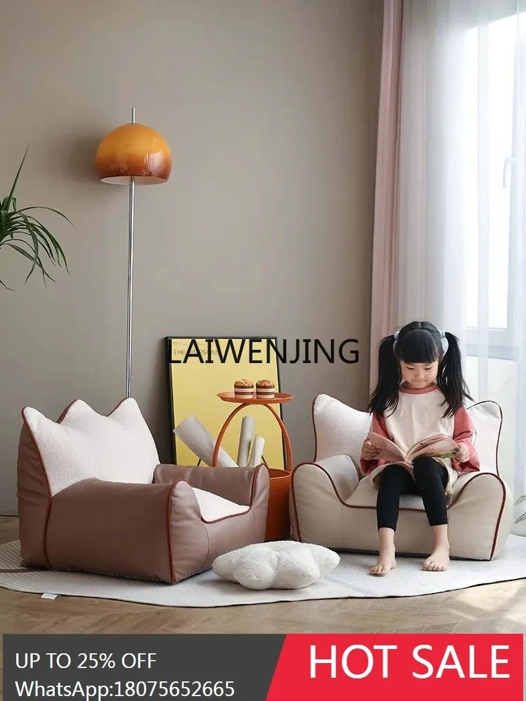 lazy sofa reading book corner arrangement floor stool reclining sofa chair