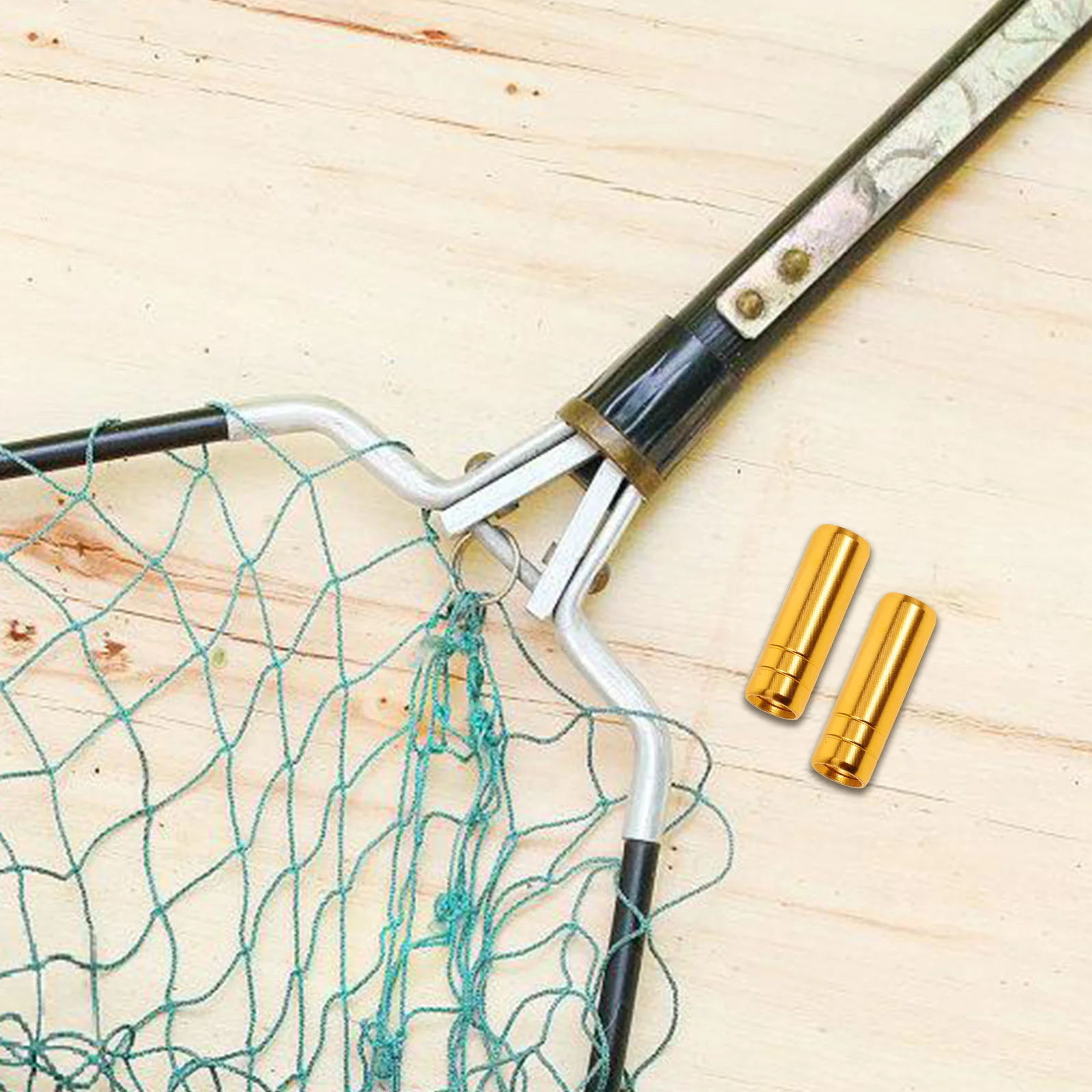 

5pcs Copy Screw Nuts Alloy Durable Reliable Fishing Net Pole Adapter Suitable Various Net Points Versatile Design Quick