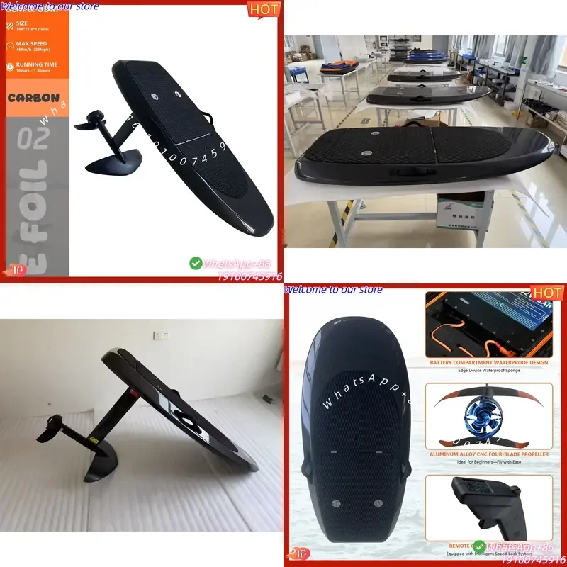 CE Certificate High Quality Electric Surfboard Jet Efoil Carbon Hydrofoil Kitesurf 6000W Water Scooter Assist for