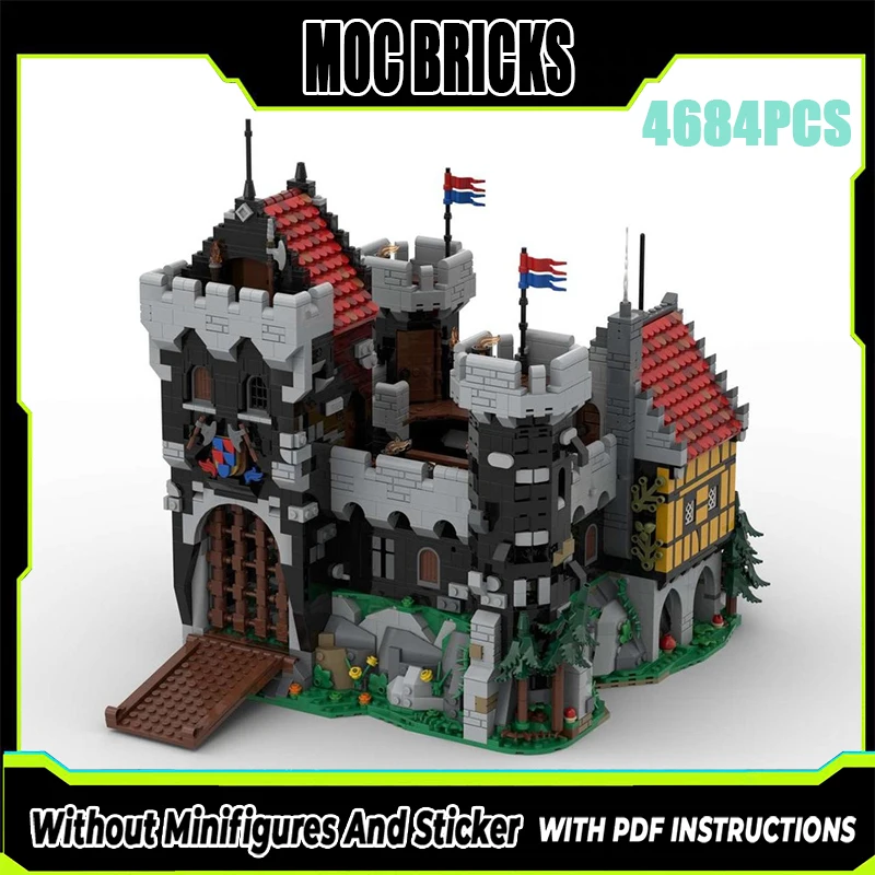 

Exquisite New Product MOC Building Block Model Black Knight Castle Technology Modular Children's Toy Gift DIY Assembly Set