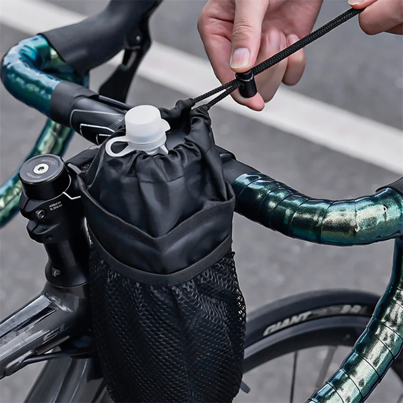 Bicycle Bottle Holder Bike Bag Large Capacity Waterproof Insulation Bag With Mesh Pocket Cup Holders Cycling Bottle Carrier Bag